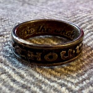 Mother Night Thelema Ring Sterling Silver Chunky Ring Add Size 7